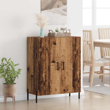 vidaXL Dressoir Oudhout 69,5 x 34 x 90 cm Bewerkt hout, Huis en Inrichting, Kasten | Dressoirs, Verzenden, Nieuw, Overige houtsoorten