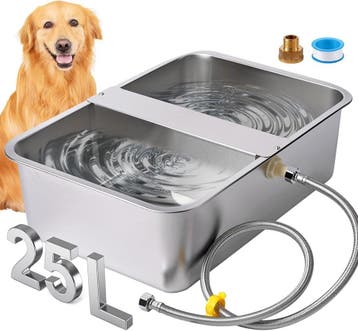 Drinkbak Hond Groot RVS | Tweedekansje | OP=OP, Ophalen of Verzenden, Automatisch, Zo goed als nieuw