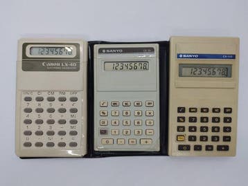 Canon LX-40 - Sanyo CX-110 - Sanyo CX-131 - Rekenmachine -, Nieuw