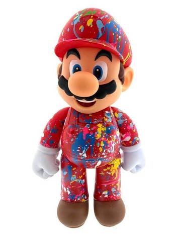 Koen Betjes (1992) - Super Mario Splash! (Pollock style), Antiek en Kunst