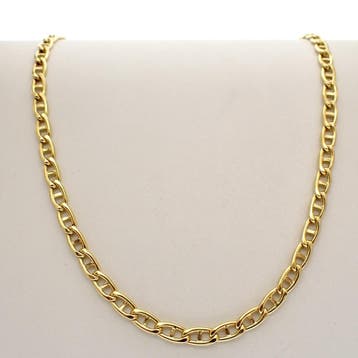 Urban gouden marine schakel ketting, Ophalen of Verzenden, Gebruikt, Goud, Goud