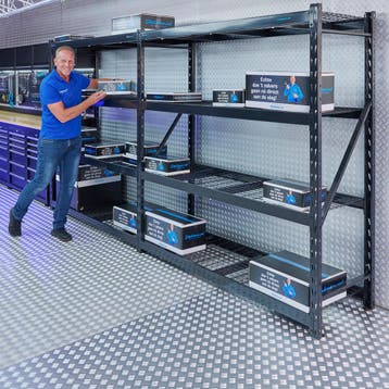 Datona Magazijnstelling met 8 verstelbare legborden - 392 cm, Ophalen of Verzenden, Nieuw