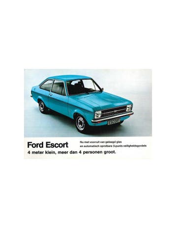 1976 FORD ESCORT BROCHURE NEDERLANDS, Nieuw, Ford, Author