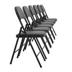Bureaustoel klapstoel opvouwbaar 80x46x50 cm set van 6 grijs, Huis en Inrichting, Stoelen, Verzenden, Nieuw