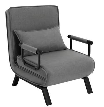 Nieuw: 3-in-1 Stoel, lounge en slaapbank in meerdere kleuren, Verzenden, Nieuw, Eén, Stof