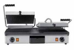Contactgrill Gietijzer Dubbel glad + geribd en geribd + g..., Verzenden, Nieuw in verpakking