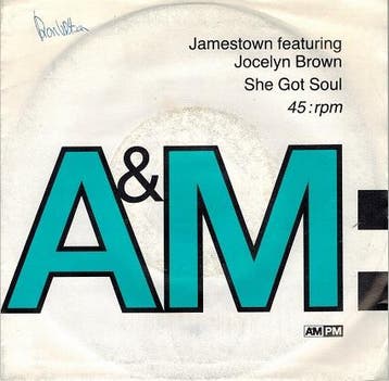 Single vinyl / 7 inch - Jamestown feat. Jocelyn Brown - S..., Verzenden, Zo goed als nieuw, 7 inch, R&B en Soul