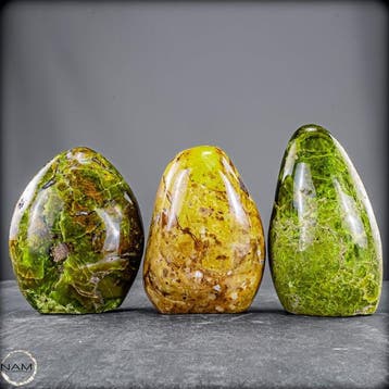 Majestueuze groene opaal-vrijvormen-set – Een buitengewoon