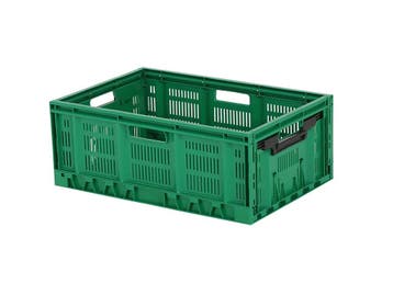 Klapkrat 600x400xH234mm geperf. groen, Ophalen of Verzenden, Nieuw