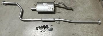 Complete uitlaat Einddemper + Middendemper Honda Civic 5 deu, Verzenden, Nieuw