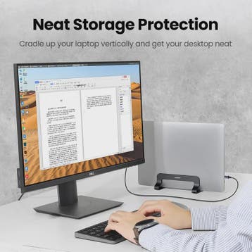 UGREEN Verticale Laptop Standaard - Aluminium, Verstelbaar v, Computers en Software, Laptopstandaarden, Verzenden, Nieuw