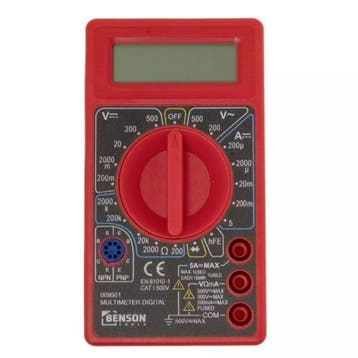Benson Digitale multimeter - 19 meetbereiken - Universeel..., Ophalen of Verzenden, Nieuw