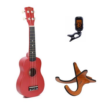Korala UKS-15 sopraan ukulele set – inclusief stemapparaat, Ophalen of Verzenden, Nieuw