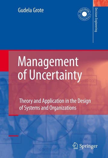 Management of Uncertainty - Gudela Grote 9781848823723, Verzenden, Gelezen, Gudela Grote