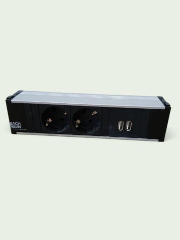 Bachmann Coni 333.2003 stekkerdoos, alu /zwart, Ophalen, Nieuw