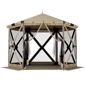 3 M X 2,6 M Zeshoekige Paviljoen Met 6 Zijden En Draagtas, W, Verzenden