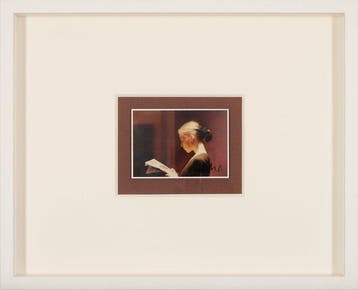 Gerhard Richter (1932) - Signierte Art Card  Lesende, 1994