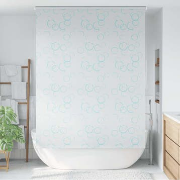 vidaXL Rolgordijn voor douche 160x240 cm bubbel, Verzenden, Nieuw, Wit