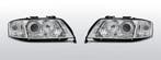Koplampen Angel Eyes | Xenon | Audi A6 C5 2001-2004| chroom, Verzenden, Nieuw, Audi