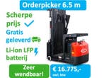 Orderverzameltruck, E-commerce,  order pickhoogte 6.5 meter!, Tot 1000 kg, Orderpicker, Elektrisch, Verzenden
