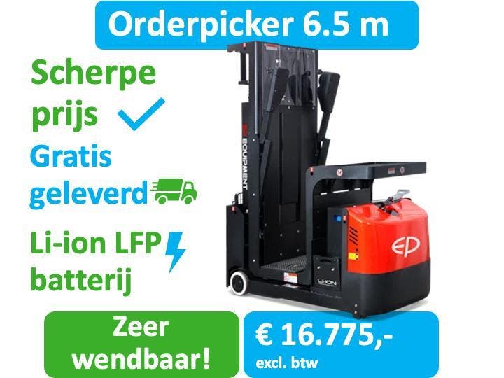 Orderverzameltruck, E-commerce,  order pickhoogte 6.5 meter!, Zakelijke goederen, Machines en Bouw | Heftrucks en Intern transport