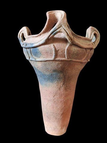 JOMON Terracotta Prehistorische grote vaas Flamme du Japon