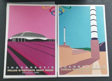 Varios artistas - Colección 7 carteles Barcelona 92 •, Nieuw