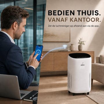 Zenvo Luxe Luchtreiniger met Wifi &amp; App – HEPA 13 Filter, Ophalen of Verzenden, Zo goed als nieuw