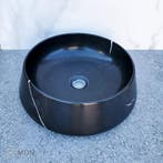 Ronde waskom marmer zwart Emporador Black, Verzenden, Nieuw
