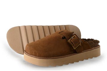 Colors of California Instappers in maat 40 Cognac, Kleding | Dames, Schoenen, Overige kleuren, Verzenden, Instappers, Zo goed als nieuw