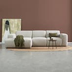 *WOONWINKEL* Moderne Hoekbank Beige Links, Huis en Inrichting, Banken | Bankstellen, Verzenden, Nieuw
