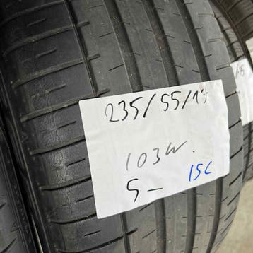 2 x Falken 235-55-17 103WZomerbanden 5mm, Gebruikt, 17 inch, Ophalen of Verzenden, 235 mm