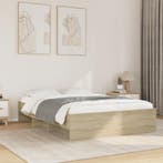 vidaXL Bedframe zonder matras hout sonoma eikenkleurig, Bruin, Verzenden, Hout, Nieuw