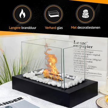 Sfeerhaard - Tafelhaard - Binnen & Buiten - Bio Ethanol - 35, Verzenden, Zo goed als nieuw