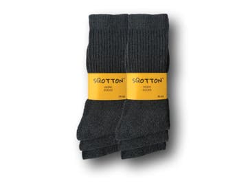 6 paar SQOTTON® Werksokken - Heavy - Antraciet, Kleding | Heren, Verzenden, Nieuw