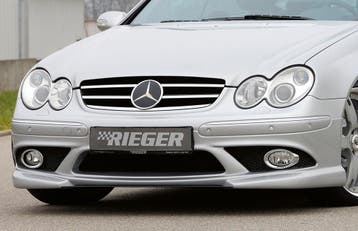 Rieger frontspoiler | CLK-Klasse (W209): 00.02-06.04 (tot Fa, Verzenden, Nieuw, Mercedes-Benz