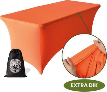 Tafelhoes Oranje – 180-183 x 75 x 75 cm - 2 Jaar Garantie -, Verzenden, Nieuw
