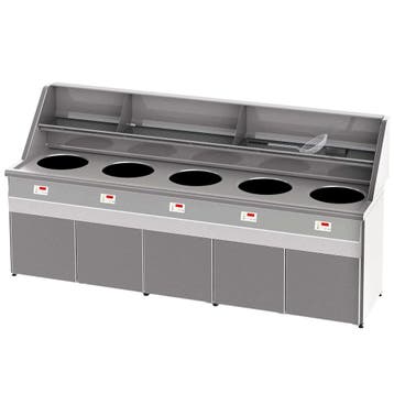 Friteuse | SANTANA | Propaangas | 18+18+18+18+18L | 90kW |, Verzenden, Nieuw in verpakking