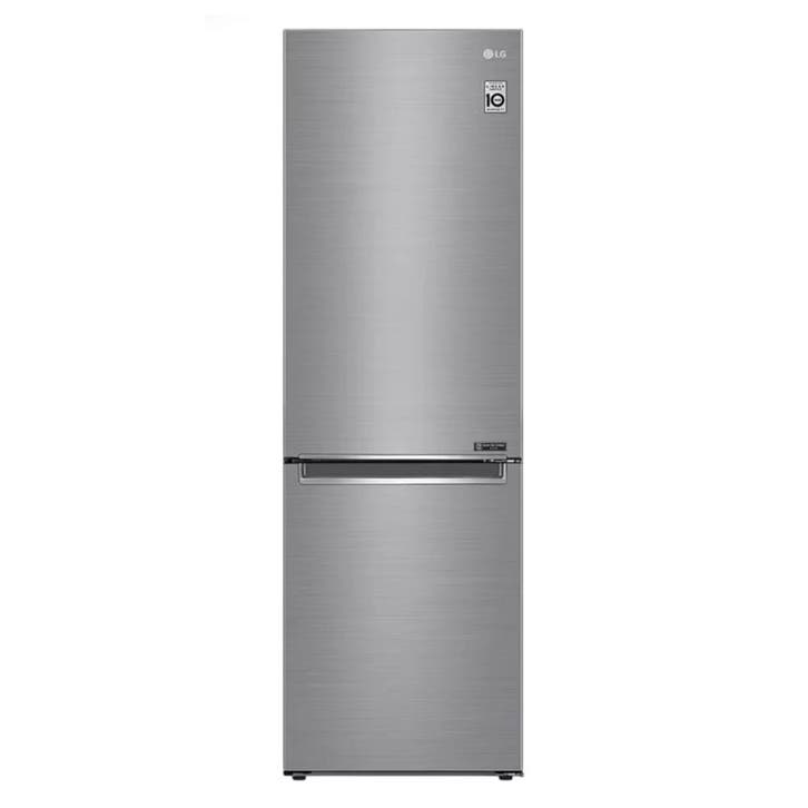 LG GBB61PZGFN Koelvriescombinatie Koelkast 341L Zilver, Witgoed en Apparatuur, Koelkasten en IJskasten, 200 liter of meer, Refurbished