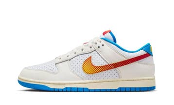 Nike Dunk Low Retro SE Pop Art Sail Photo Blue, Nieuw