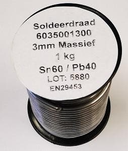 draadsoldeer Sn/Pb 60/40 3mm    1kg, Ophalen of Verzenden, Nieuw