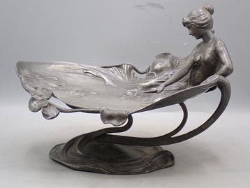 WMF / Geislingen - Schotel - Tin - Figuraal presentoir