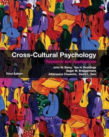 Cross-Cultural Psychology - John W. Berry 9780521745208, Verzenden, Zo goed als nieuw, John W. Berry