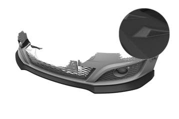 Cup spoilerlip met ABE voor Seat Leon 2 (Type 1P) CSL876-S, Verzenden, Nieuw