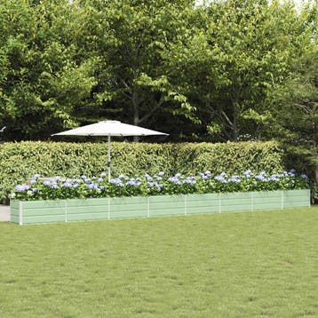 vidaXL Plantenbak Pastelgroen 770 x 50 x 45 cm, Verzenden, Minder dan 60 cm, Nieuw, Metaal