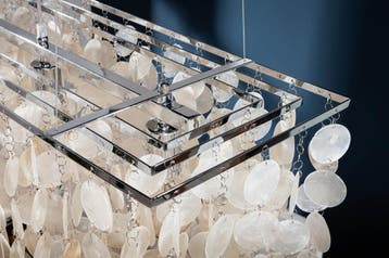 Hanglamp SHELL REFLECTIONS 80cm parelmoer - 22850, Ophalen of Verzenden, Nieuw