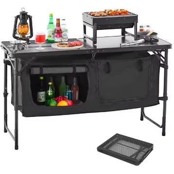 Camping Keukentafel – Opvouwbaar &amp; Opbergruimte, Caravans en Kamperen, Verzenden, Nieuw