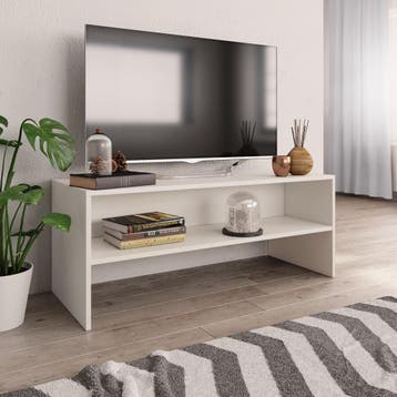 vidaXL Tv-meubel 100x40x40 cm bewerkt hout wit, 100 tot 150 cm, Verzenden, Nieuw, Minder dan 100 cm