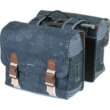 Basil Basil Boheme Dubbele Fietstas 35L – Indigo Blauw – MIK, Verzenden, Nieuw