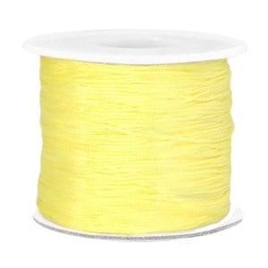 Per 2  meter Macramé draad 0.7mm Soft yellow (Macramé koor, Ophalen of Verzenden, Nieuw, Draad